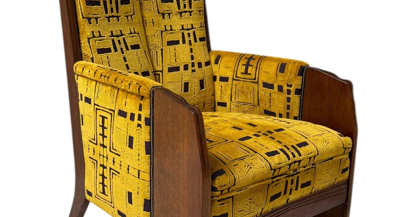Art Deco Amsterdamse School Lounge Chair by Cornelis van der Sluys, 1918